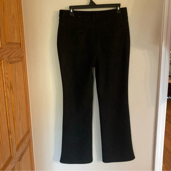 Anne Klein Women’s Faux Suede Black Dress Pants; Sz 6; Very Soft - Picture 3 of 6